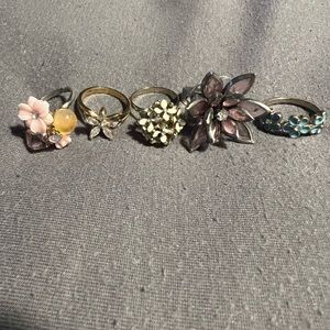 Flower rings lot
